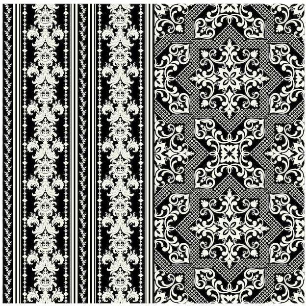 Patrón vectorial ornamental geométrico Textura de diseño sin costuras