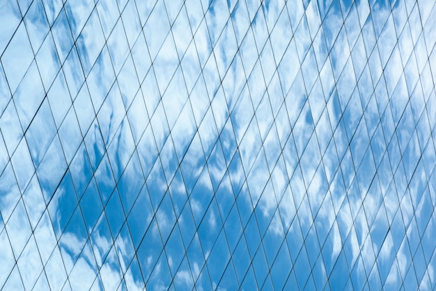 Patrón de ventana de vidrio en edificio moderno