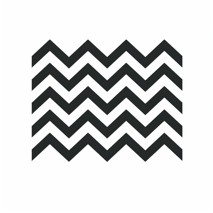 Foto patrón de zig-zag en blanco y negro diseño minimalista y meditativo