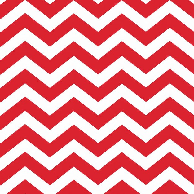 Un patrón de zigzag en blanco y rojo.