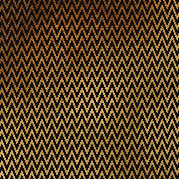 Patrón en zigzag dorado Fondo abstracto sin costura Ilustración vectorial