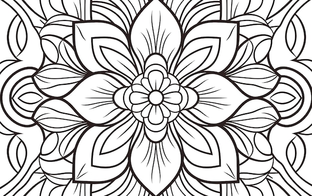 Patrones bohemios atentos Página para colorear en blanco y negro