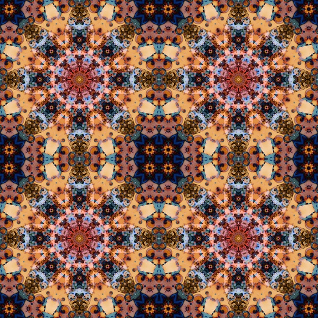 Los patrones de caleidoscopio sin costuras La textura es abstracta