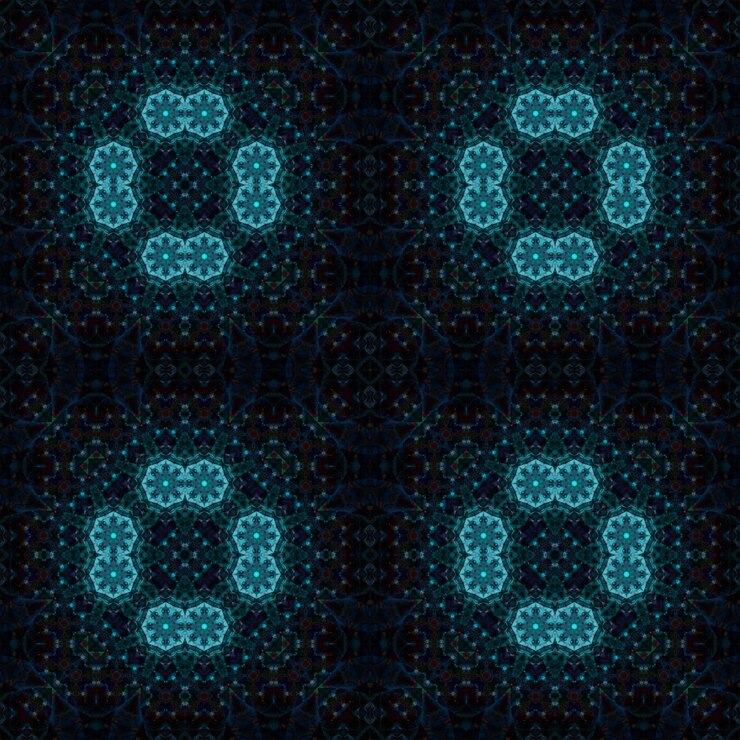 Foto los patrones de caleidoscopio sin costuras la textura es abstracta