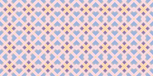 Patrones escoceses abstractos sin costuras Patrones de rombos y líneas Patrones aleatorios digitales
