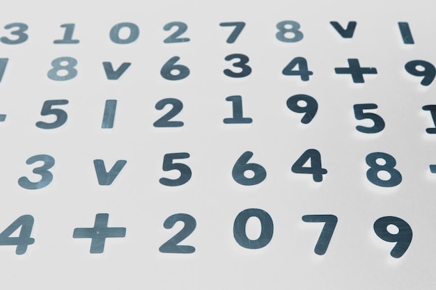Foto patrones sin fisuras con números