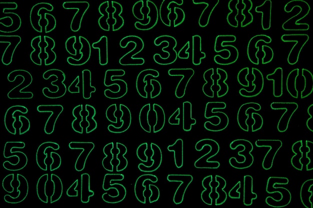 patrones sin fisuras con números