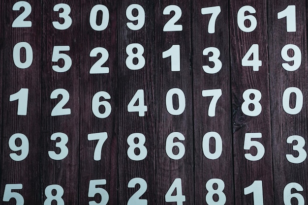 Foto patrones sin fisuras con números