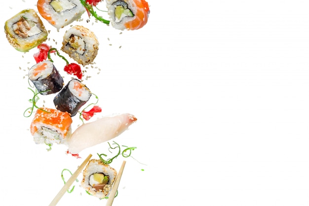 Patrones sin fisuras con sushi