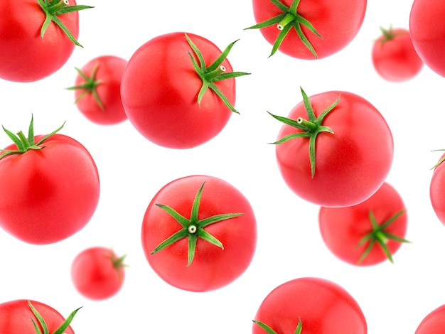 Patrones sin fisuras con tomates