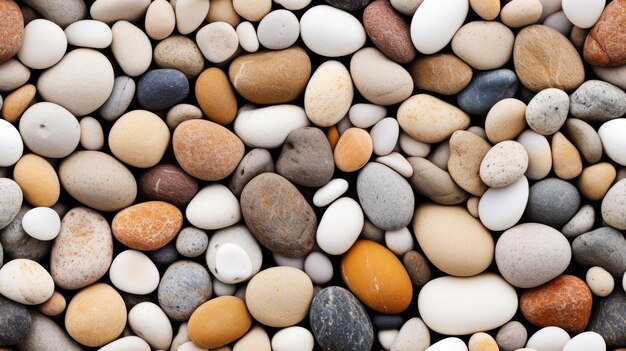 Patrones inspirados en la textura de las piedras en una playa