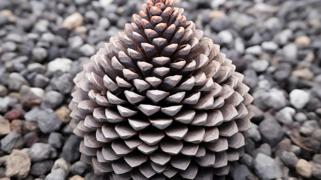 Los patrones de la naturaleza de un cono de pino creados con tecnología de IA generativa