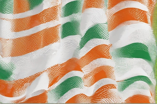 Patrones patrióticos sumergidos en la textura del tema de la bandera india tricolor