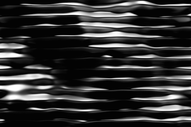 Patrones de rayas horizontales en blanco y negro Fondos de rayas modernas Líneas de grosor variable Ilustración 3D