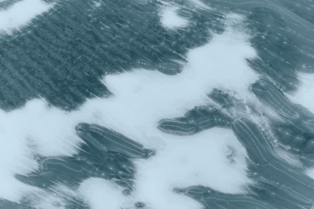 Patrones en la superficie de un cuerpo de agua congelado Diseñado por la naturaleza