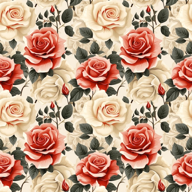 Patrones de textura de flores florales textiles de rosas sin costuras para impresión digital de tela