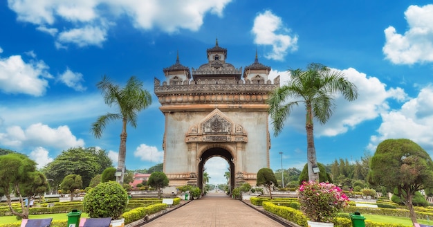 Patuxai bedeutet wörtlich Siegestor in Vientiane, Laos