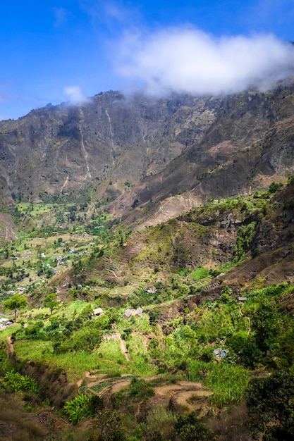 Paul Valley paisagem na ilha de Santo Antão, Cabo Verde