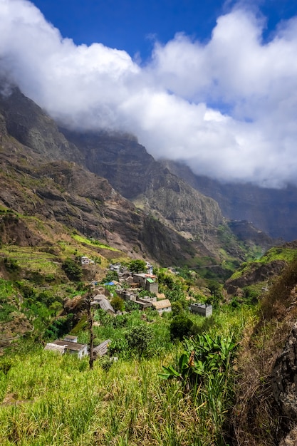 Paul Valley paisagem na ilha de Santo Antão, Cabo Verde