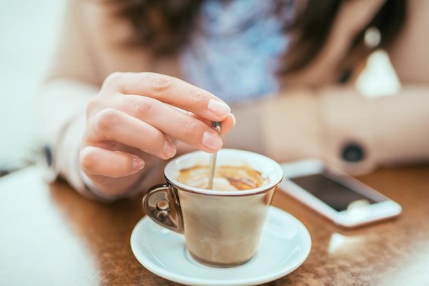 Foto pausa para el café