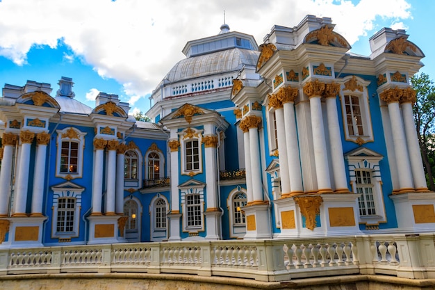 Pavilhão Hermitage no parque Catherine em Tsarskoe Selo em Pushkin Rússia