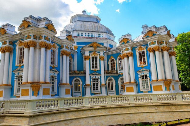 Pavilhão Hermitage no parque Catherine em Tsarskoe Selo em Pushkin Rússia