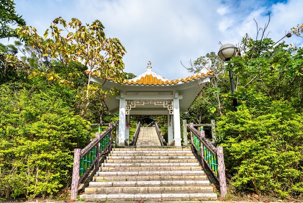 Pavillon im Changshou Park in Taipeh, der Hauptstadt von Taiwan