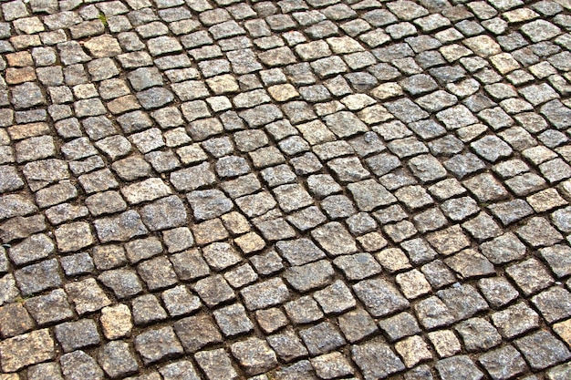 Pavimentos em pedra assimétrica