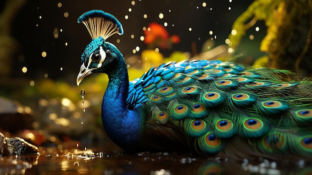 Los pavos reales son nombrados como las aves más bellas y bellas del mundo Y la reina de todas las