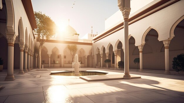 Foto la paz del patio de las mezquitas