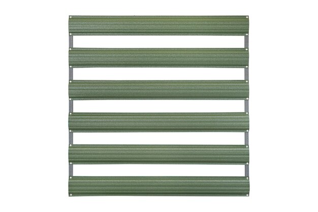 Una paz verde Cerca simple hecha de metal Piezas de cerca de acero inoxidable Diseño industrial de material galvanizado