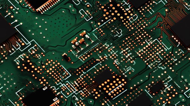 PCB com microchips