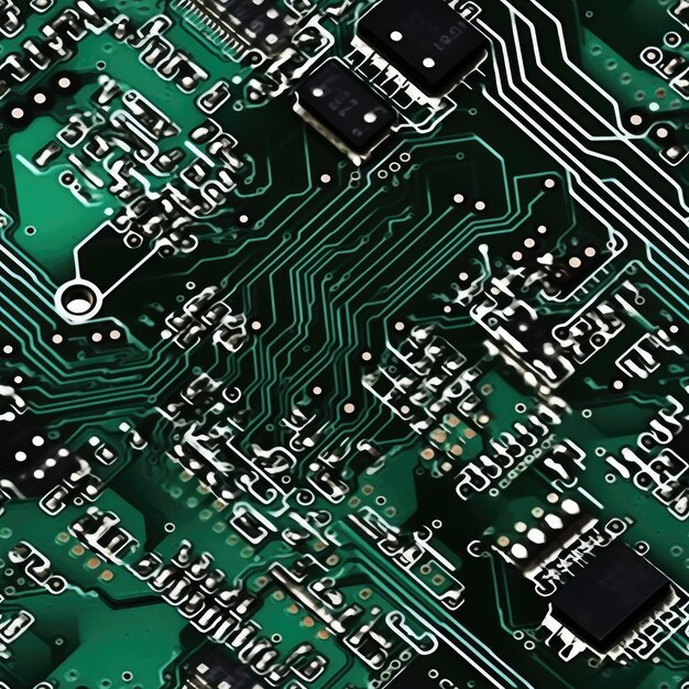 Foto pcb con microchips