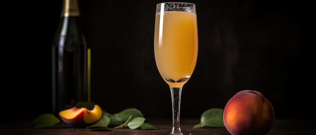 Peach Bellini Um clássico coquetel italiano