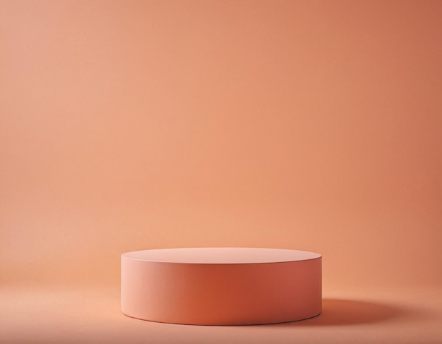 Peach Fuzz Farbe des Jahres Produkt Podium Mockup Vorlage