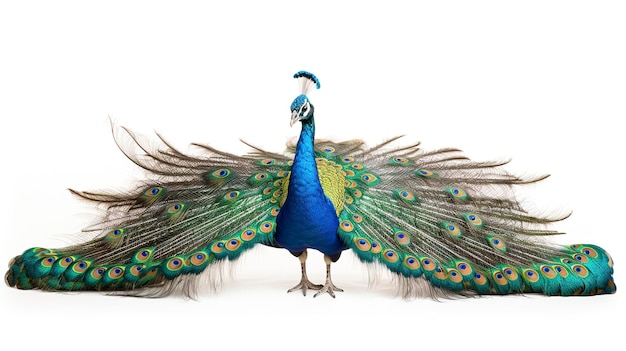 Peacock uma foto de corpo inteiro de solteiro