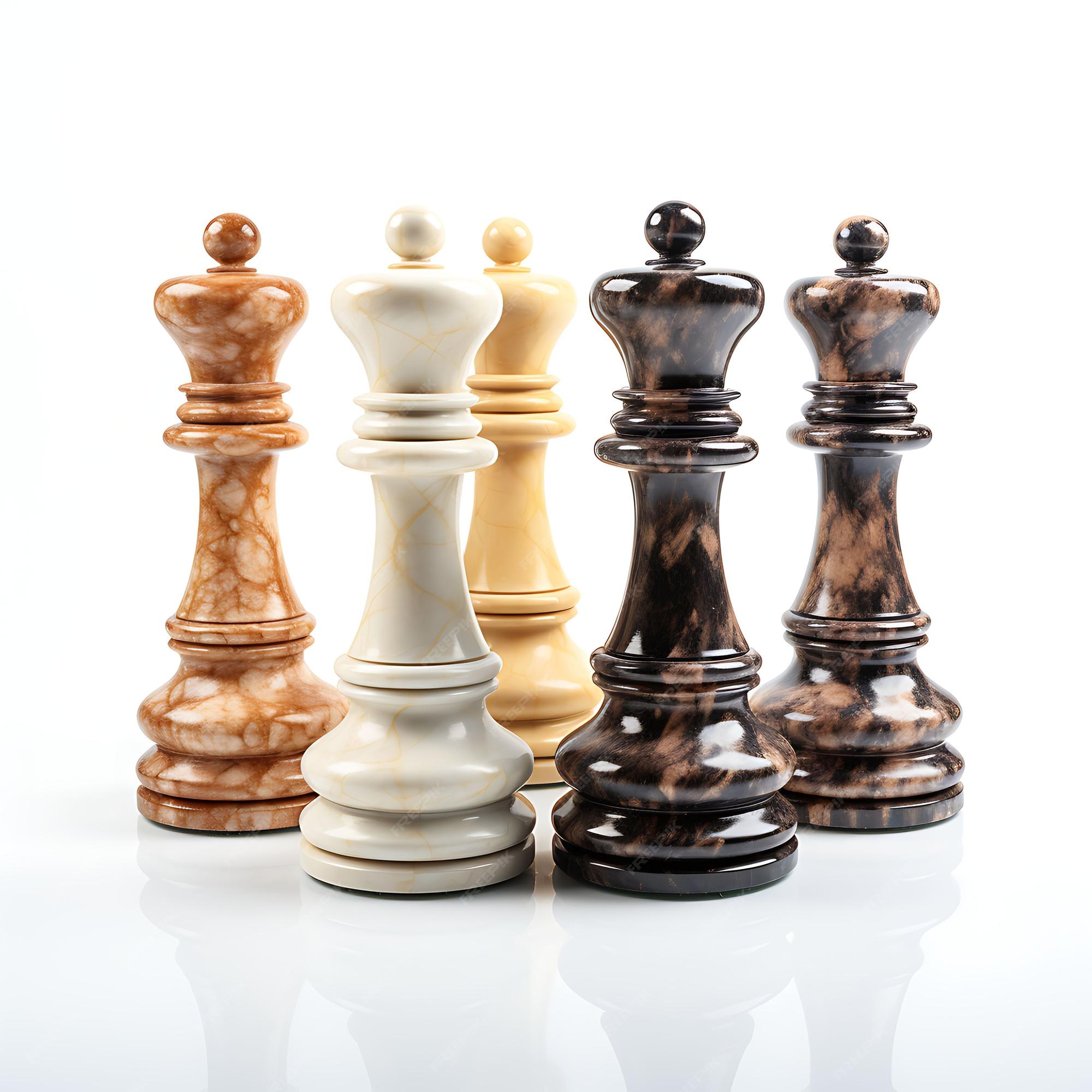 Peão peças de xadrez jogo de estratégia mármore resistido complexo des  decoração objeto isolado em branco bg