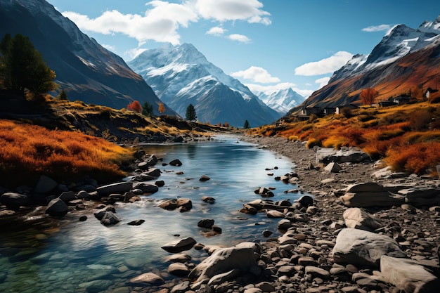 Pearl Lake Herbst Schneeberg