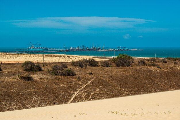 Pecem Hafen und Dünen in Sao Goncalo do Amarante in der Nähe von Fortaleza Ceara Brasilien