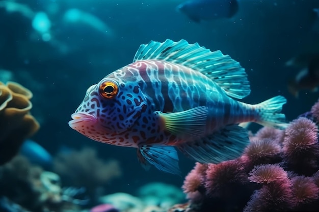 Peces en acuario IA generativa