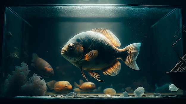 Foto peces en un acuario