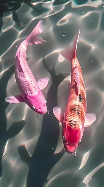 Foto peces de koi