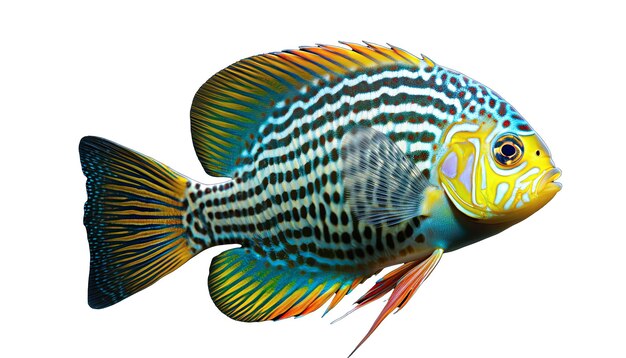 peces tropicales aislados sin primer plano de fondo