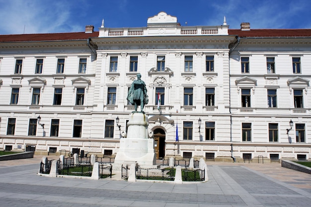 Pecs Hungary City no condado de Baranya, edifício municipal de Pecs na Praça Kossuth