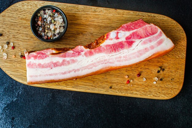 Pedaço de carne defumado bacon
