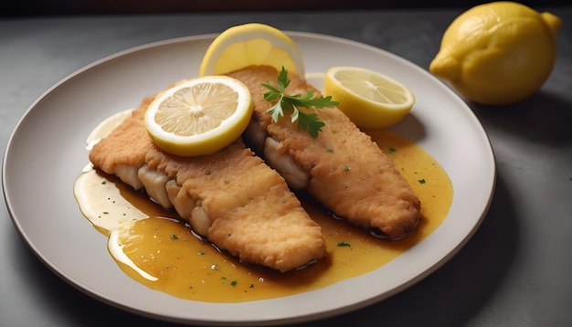 pedaços de filetes de peixe fritos