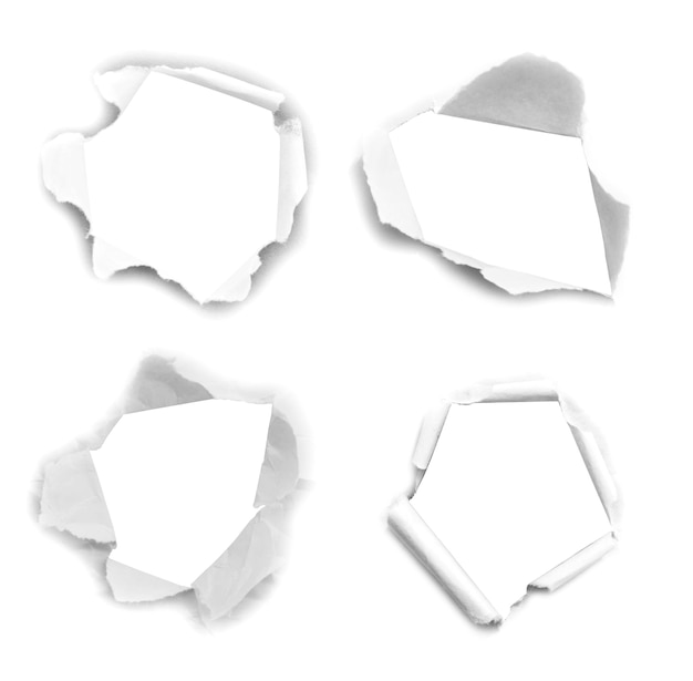 pedaços de fundo de textura de papel rasgado com espaço de cópia para texto
