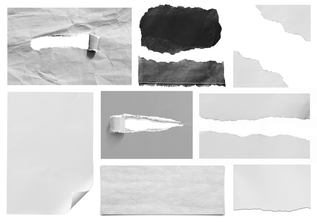 pedaços de fundo de textura de papel rasgado com espaço de cópia para texto