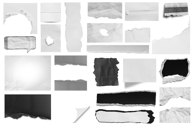 pedaços de fundo de textura de papel rasgado com espaço de cópia para texto
