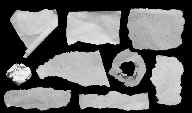 pedaços de fundo de textura de papel rasgado com espaço de cópia para texto